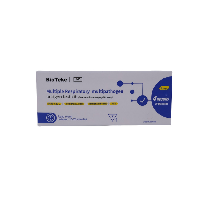 Bioteke 4 în 1 Covid-19, gripa A+B, RSV Antigen Rapid Test Test Kit