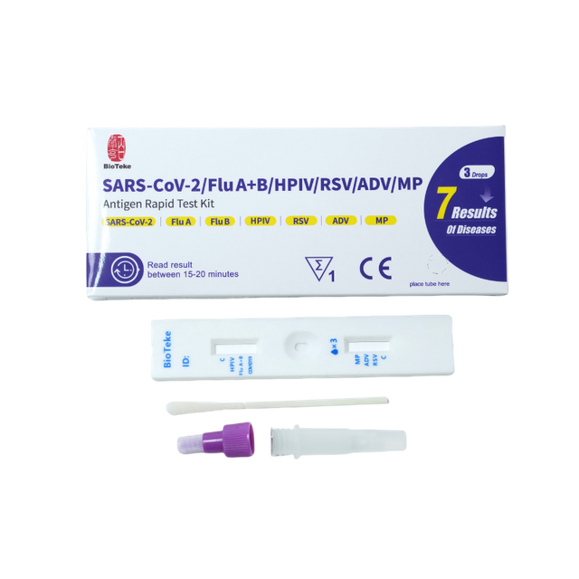 7 în 1 SARS-CoV-2/gripă A+B/HPIV/RSV/ADV/MP Antigen Set de testare rapidă