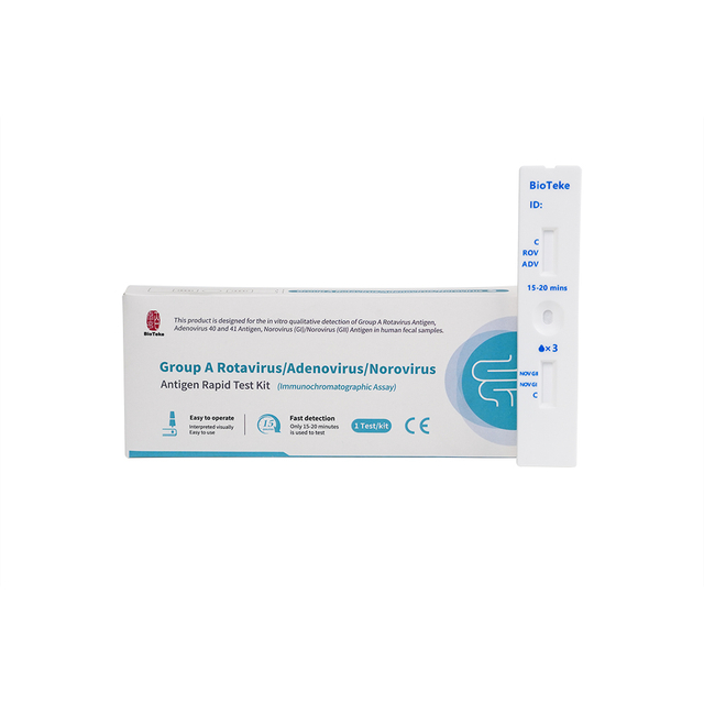 Grupa A Rotavirus/Adenovirus/Norovirus Antigen Kit Rapid Test Test (Test imunochromatografic)