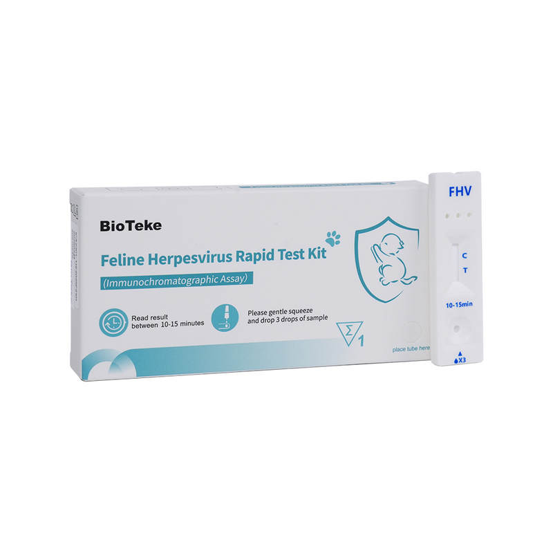 Herpesvirus felin (FHV) Kit de testare rapidă (test imunochromatografic) ICA2301-14