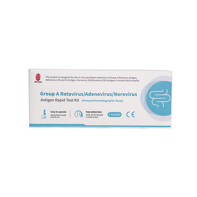 Grupa A Rotavirus/Adenovirus/Norovirus Antigen Kit Rapid Test Test (Test imunochromatografic)