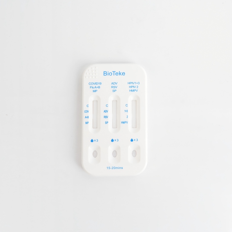 Respirator 10 în 1 SARS-CoV-2/gripă A+B/HPIV2/HPIV1+3/RSV/ADV/MP/SP/HMPV Set de testare rapidă