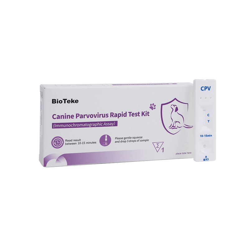 Virusul parvovirus canin (CPV) Kit de testare rapidă (analiză imunochromatografică) ICA2301-4